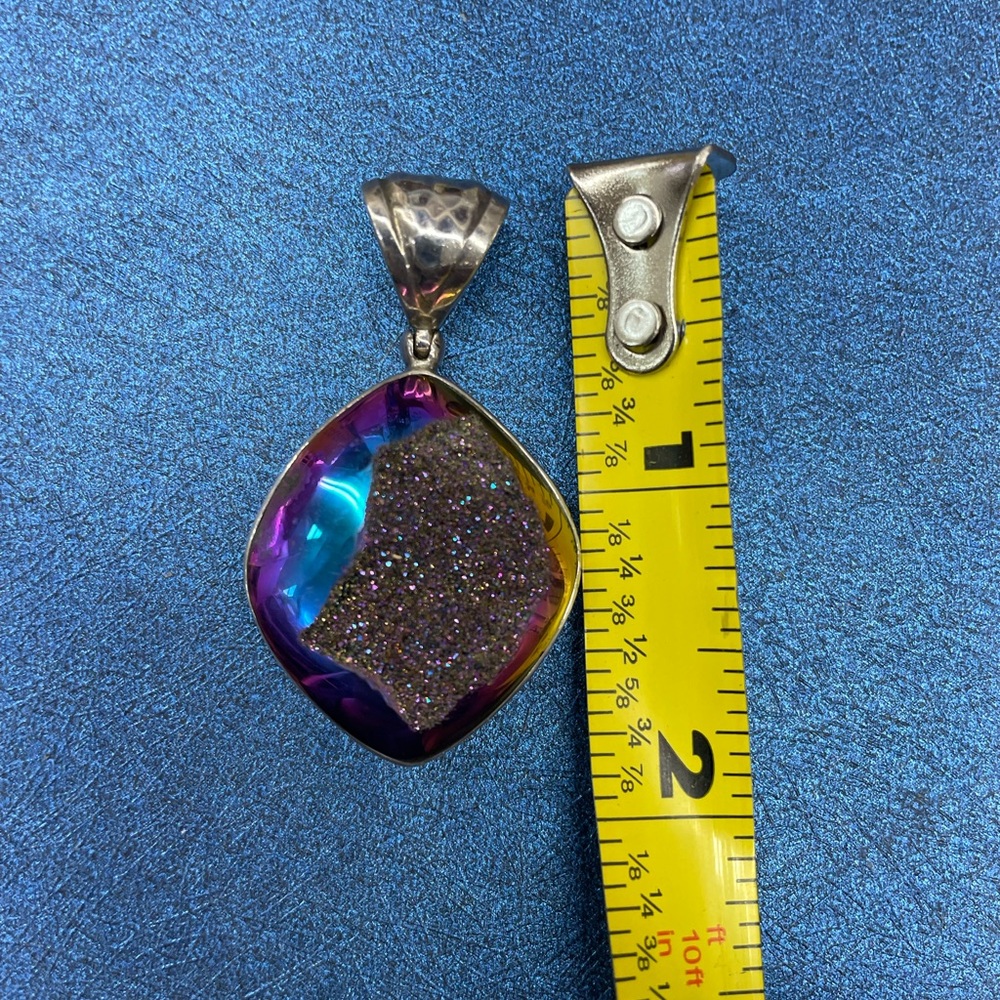 Source Unknown Vibrant Multicolor Necklace With S… - image 4